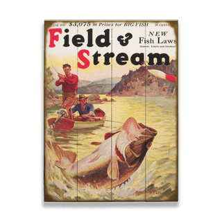 Field & Stream Cover June 1934 - Wood & Metal Wall Art Wood & Metal Wall Art Field & Stream Wood 9" x 12"