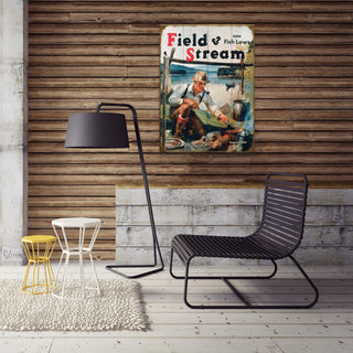 Field & Stream Cover August 1940 - Wood & Metal Wall Art Wood & Metal Wall Art Field & Stream