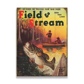 Field & Stream Cover May 1942 - Wood & Metal Wall Art Wood & Metal Wall Art Field & Stream Wood 9" x 12"