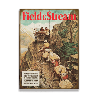 Field & Stream Cover September 1956 - Wood & Metal Wall Art Wood & Metal Wall Art Field & Stream Wood 9" x 12"