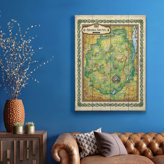Adirondack State Park, New York - Wood & Metal Wall Art Wood & Metal Wall Art Lisa Middleton
