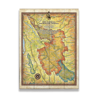 Bob Marshall Wilderness Complex, Montana - Wood & Metal Wall Art Wood & Metal Wall Art Lisa Middleton Wood 17" x 23"