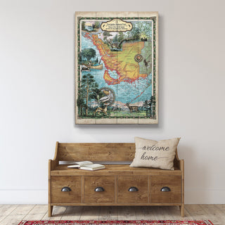 Everglades National Park: Illustrated Map - Wood & Metal Wall Art Wood & Metal Wall Art Lisa Middleton