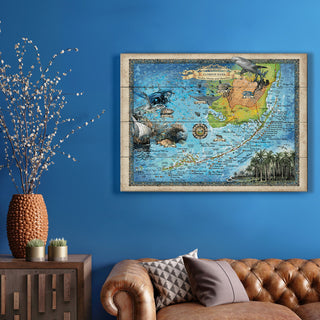 Florida Keys: Scuba Dives and Beaches - Wood & Metal Wall Art Wood & Metal Wall Art Lisa Middleton