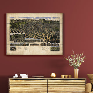 Historic Helena, Montana - Wood & Metal Wall Art Wood & Metal Wall Art Lisa Middleton