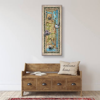 Jupiter Island, Florida: Illustrated Map - Wood & Metal Wall Art Wood & Metal Wall Art Lisa Middleton