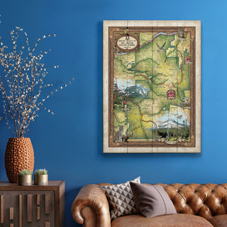 Hiking Trails of Mt. Hood State Park - Wood & Metal Wall Art Wood & Metal Wall Art Lisa Middleton