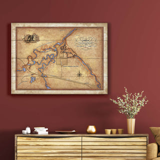 Missouri Headwaters, Montana: Illustrated Map - Wood & Metal Wall Art Wood & Metal Wall Art Lisa Middleton