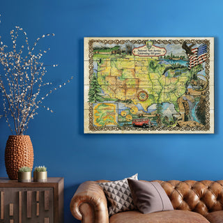 100 Year Celebration of the National Park Service - Wood & Metal Wall Art Wood & Metal Wall Art Lisa Middleton
