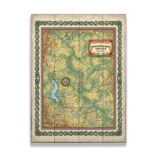 A New Map of Snoqualmie Valley, Washington - Wood & Metal Wall Art Wood & Metal Wall Art Lisa Middleton Wood 17" x 23"