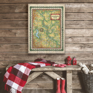 A New Map of Snoqualmie Valley, Washington - Wood & Metal Wall Art Wood & Metal Wall Art Lisa Middleton