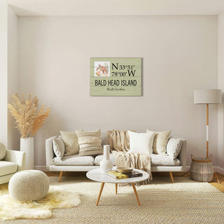 Coastal Coordinate Grid: Sage Turtle - Wood & Metal Wall Art Wood & Metal Wall Art Joanne Murphy