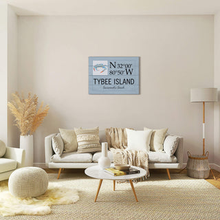 Coastal Coordinate Grid: Gray Blue Crab - Wood & Metal Wall Art Wood & Metal Wall Art Joanne Murphy