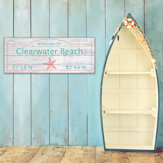 Coastal Welcome: Coral Icon - Wood & Metal Wall Art Wood & Metal Wall Art Joanne Murphy