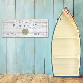 Coastal Welcome: Sage Icon - Wood & Metal Wall Art Wood & Metal Wall Art Joanne Murphy