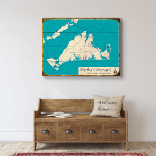 Martha’s Vineyard - Wood & Metal Wall Art Wood & Metal Wall Art Lake Art