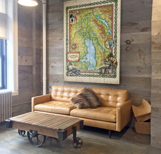 Flathead Valley Montana: Illustrated Map - Wood & Metal Wall Art Wood & Metal Wall Art Lisa Middleton