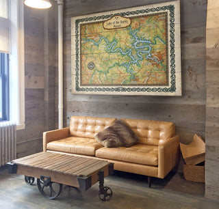 Lake of the Ozarks, Missouri: Illustrated Map - Wood & Metal Wall Art Wood & Metal Wall Art Lisa Middleton