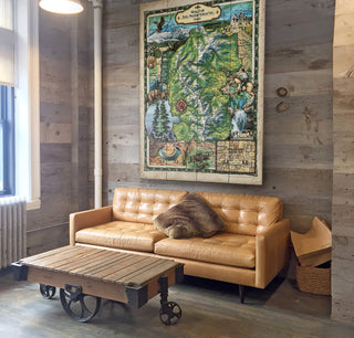 Rocky Mountain National Park Hiking Trails - Wood & Metal Wall Art Wood & Metal Wall Art Lisa Middleton