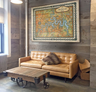 Table Rock Lake, Missouri: Illustrated Map - Wood & Metal Wall Art Wood & Metal Wall Art Lisa Middleton