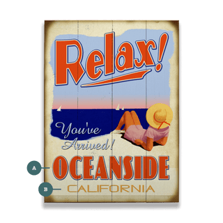 You've Arrived: Beach - Wood & Metal Wall Art Wood & Metal Wall Art Meissenburg Designs Wood 9" x 12"