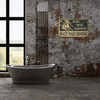 Itch Bite Scratch Grooming - Wood & Metal Wall Art Wood & Metal Wall Art Meissenburg Designs