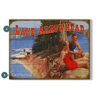 Lakeside Leisure - Wood & Metal Wall Art Wood & Metal Wall Art Meissenburg Designs Wood 9" x 12"