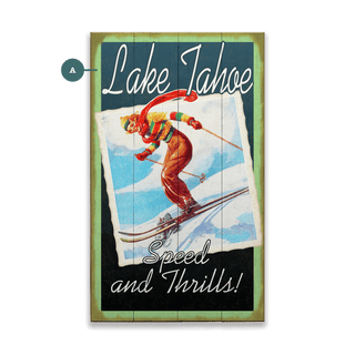 Speed and Thrills - Wood & Metal Wall Art Wood & Metal Wall Art Curtis Publishing Wood 8" x 14"