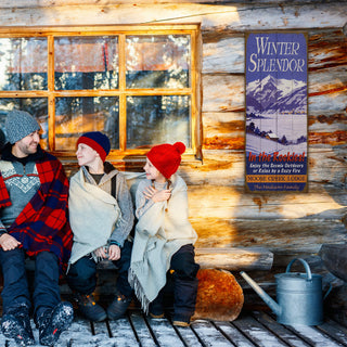 Winter Splendor Rockies: Landscape - Wood & Metal Wall Art Wood & Metal Wall Art Meissenburg Designs