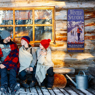 Winter Splendor Rockies with Skiers - Wood & Metal Wall Art Wood & Metal Wall Art Meissenburg Designs