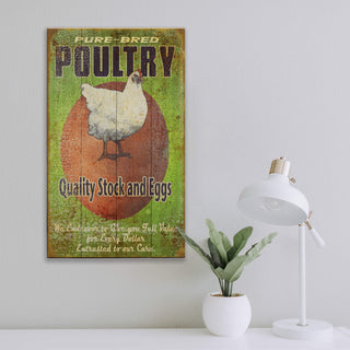 Quality Poultry Stock and Eggs - Wood & Metal Wall Art Wood & Metal Wall Art Meissenburg Designs
