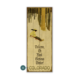 Oh Most Glorious Winter - Wood & Metal Wall Art Wood & Metal Wall Art Meissenburg Designs Wood 7" x 16"