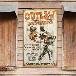 Outlaw Rodeo - Wood & Metal Wall Art Wood & Metal Wall Art Meissenburg Designs