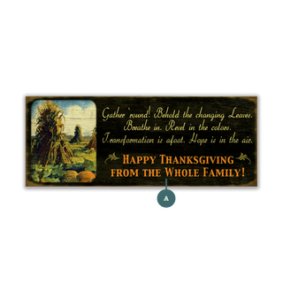 Gather 'Round, Happy Thanksgiving - Wood & Metal Wall Art Meissenburg Designs