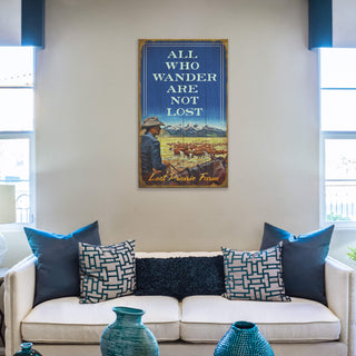 All Who Wander Are Not Lost - Wood & Metal Wall Art Wood & Metal Wall Art Meissenburg Designs