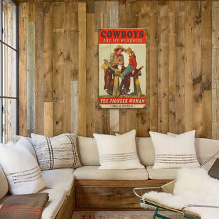 Cowboys are My Weakness - Wood & Metal Wall Art Wood & Metal Wall Art Curtis Publishing