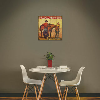 Fall In Love With the West - Wood & Metal Wall Art Wood & Metal Wall Art Meissenburg Designs