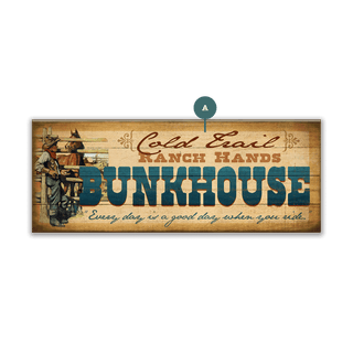 Ranch Hands Bunkhouse - Wood & Metal Wall Art Wood & Metal Wall Art Meissenburg Designs Wood 16" x 7"