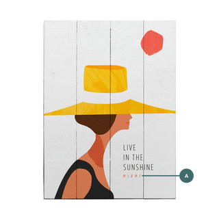 Seaside Sunshine - Wood & Metal Wall Art Wood & Metal Wall Art Meissenburg Designs Wood 9" x 12"