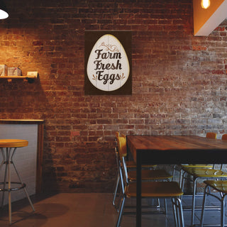 Farm Fresh Eggs - Wood & Metal Wall Art Wood & Metal Wall Art Meissenburg Designs