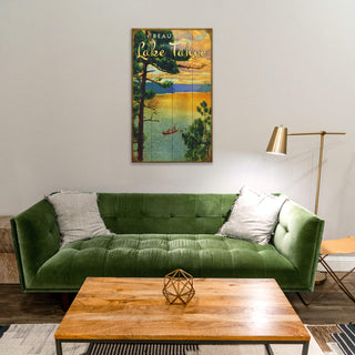 Beautiful Lake with Canoe - Wood & Metal Wall Art Wood & Metal Wall Art Meissenburg Designs