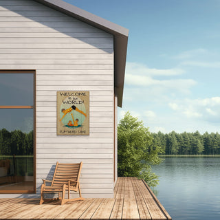 Welcome to our World - Wood & Metal Wall Art Wood & Metal Wall Art Meissenburg Designs