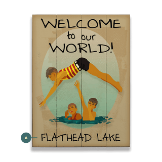 Welcome to our World - Wood & Metal Wall Art Wood & Metal Wall Art Meissenburg Designs Wood 9" x 12"