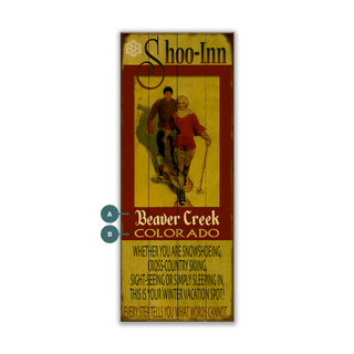 Shoo-Inn - Wood & Metal Wall Art Wood & Metal Wall Art Curtis Publishing Wood 7" x 16"