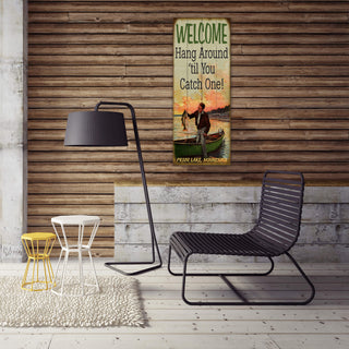 Hang Around Fisherman - Wood & Metal Wall Art Wood & Metal Wall Art Meissenburg Designs