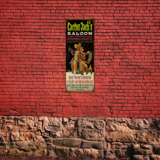 Cactus Jack's Saloon - Wood & Metal Wall Art Wood & Metal Wall Art Meissenburg Designs