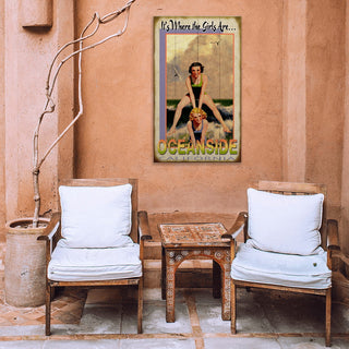 Where the Girls Are: Ocean - Wood & Metal Wall Art Wood & Metal Wall Art Meissenburg Designs
