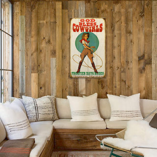 God Bless Cowgirls - Wood & Metal Wall Art Wood & Metal Wall Art Meissenburg Designs