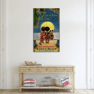 Stars and the Moon: Tropical - Wood & Metal Wall Art Wood & Metal Wall Art Meissenburg Designs