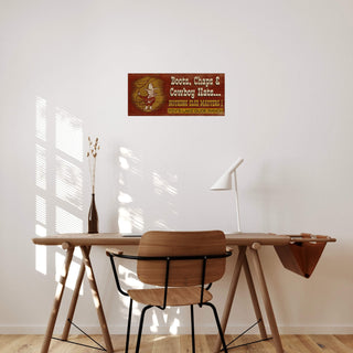 Boots, Chaps & Cowboy Hats - Wood & Metal Wall Art Wood & Metal Wall Art Meissenburg Designs